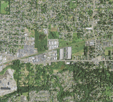 A zoomed in view of the original satellite image