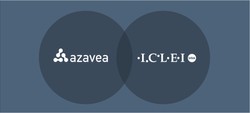 Azavea and ICLEI USA logo in venn diagram