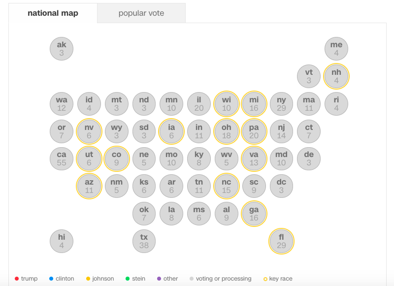 CNN Politics Election Results map