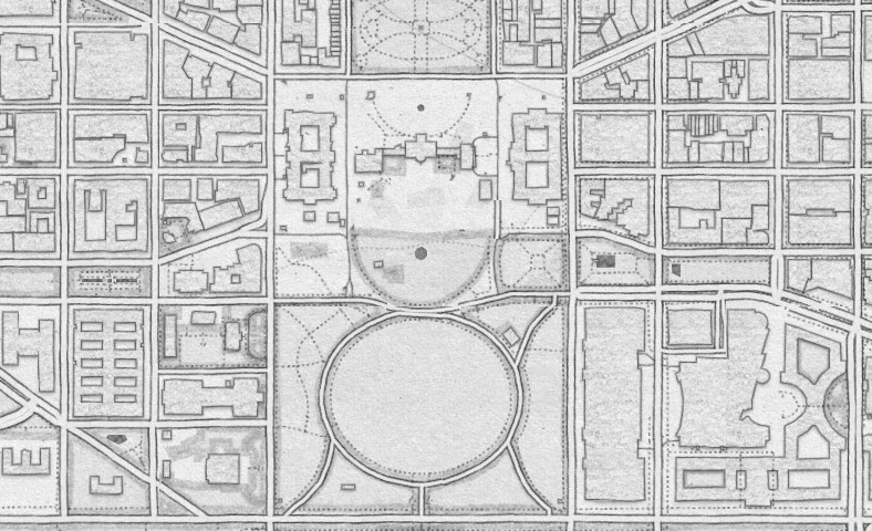 Screen shot of Mapbox's Pencil Map (https://www.mapbox.com/blog/pencil-drawn-style/)