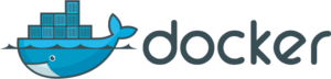 Docker's logo, a whale carrying shipping containers