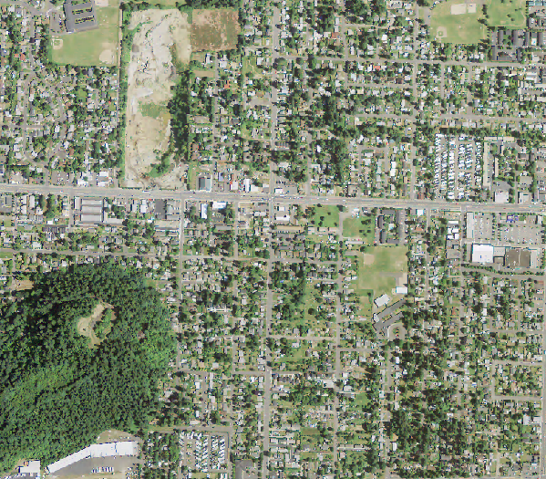 Zoomed in view of the original satellite image