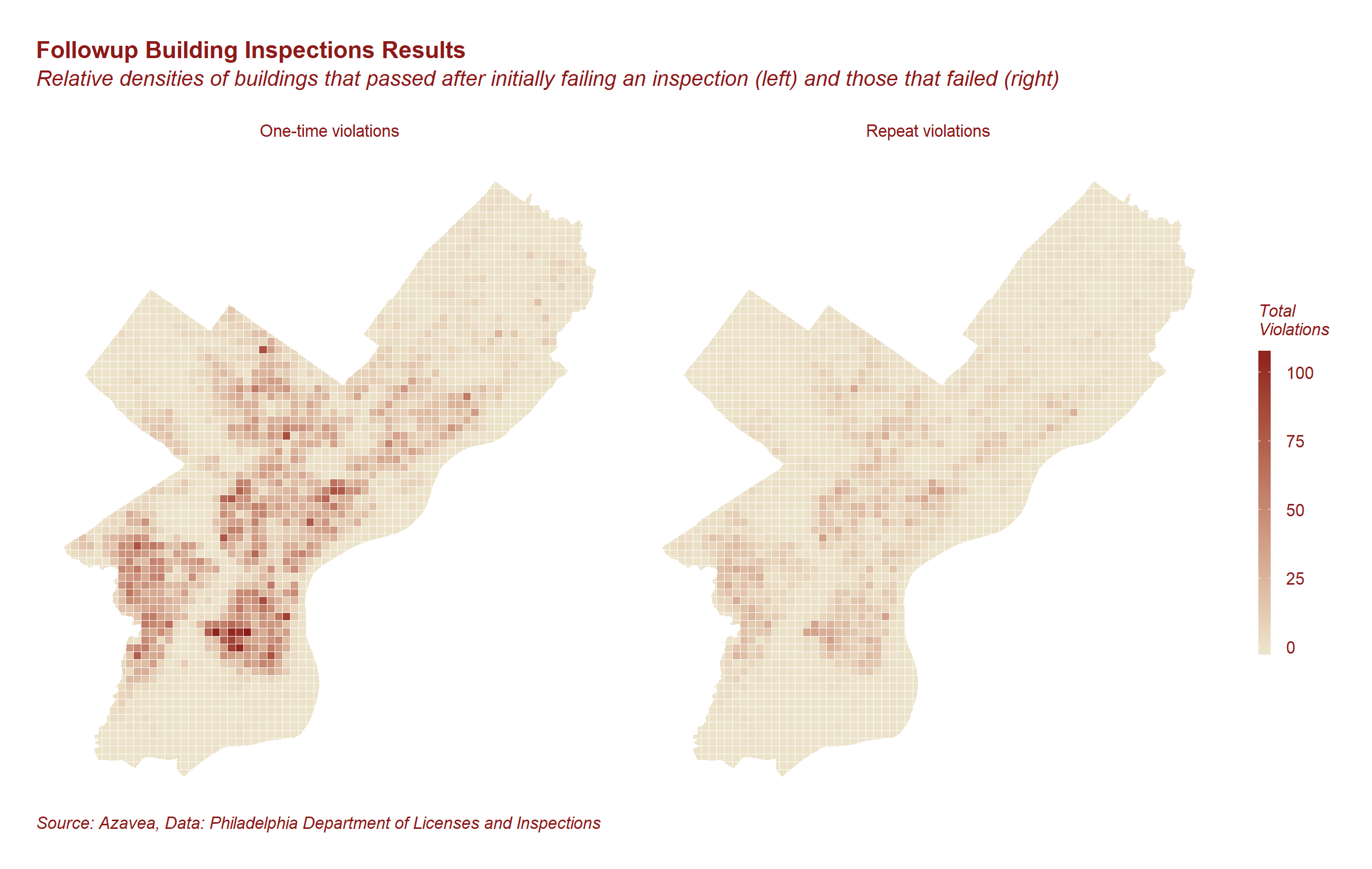 Fig. 1 - Density of building inspection failures