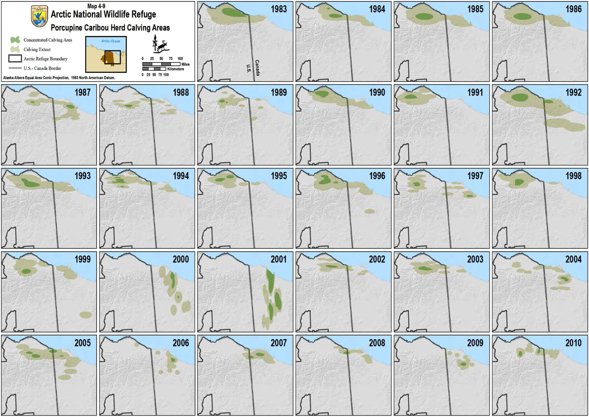 USFWS Arctic National Wildlife Refuge maps
