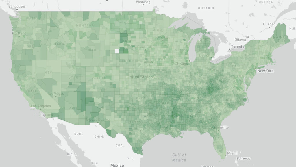 Map of the US