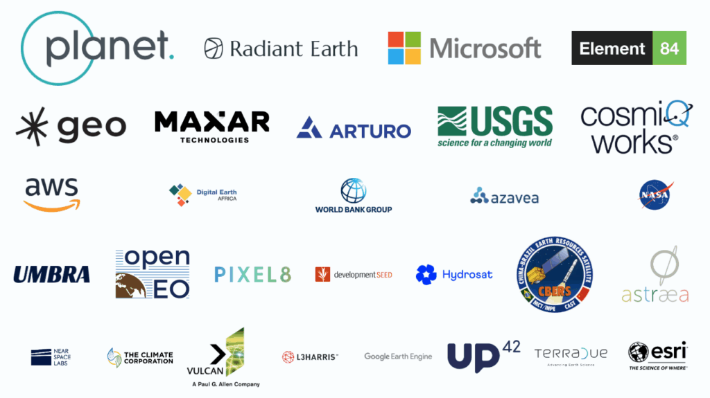 Graphic showing logos from STAC contributors.